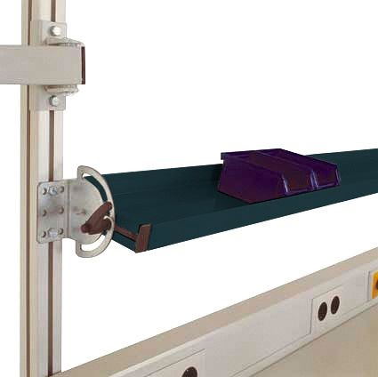 Manuflex Neigbare Ablagekonsole für CANTOLAB und ALU, Nutztiefe 495 mm, für Tischbreite 2000 mm, Anthrazit, ZB8315.7016
