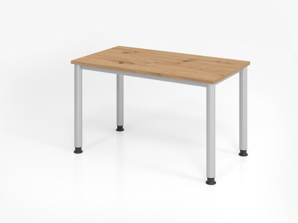 Hammerbacher Schreibtisch HS612, 120 x 67 cm, Platte: Asteiche, 25 mm dick, 2 mm ABS-Kante, Rechteckform, VHS612/R/S