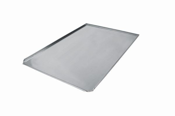 Schneider Backblech 600 x 400 mm, aus Aluminium, 1 kurze Seite offen 45°, 381109