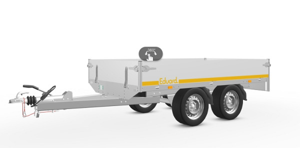 Eduard 2514 GD Hochlader Anhänger, Maße: 1450 x 2510 x 300 mm, SW014819