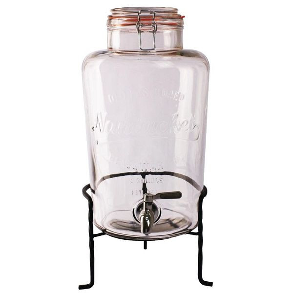 Olympia Getränkespender mit Drahtgestell 8,5L, Glas, CK939