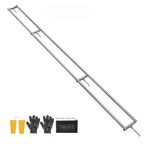 VEVOR 3,66m Sägewerk-Schienenführungssystem, 4 Querbalken-Kettensägenfräs-Kits, Alu-Sägefrässchienensystem, 2 Keile, DG12FT000000YFTJE001V0