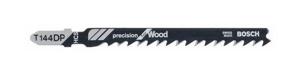 Bosch Stichsägeblatt T 144 DP Precision for Wood, 25er-Pack, 2608633A39