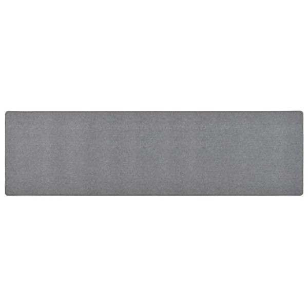 vidaXL Teppichläufer Dunkelgrau 80x300 cm Abmessung, 326976