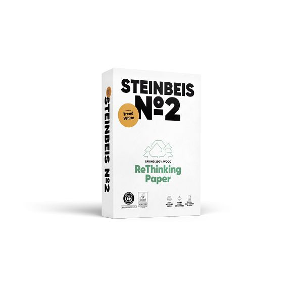 Steinbeis No. 2 - Trend White - Recyclingpapier, A4, 80g, weiß, 500 Blatt, K1506666080A