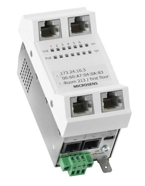 MICROSENS Installations-Switch Gigabit-Ethernet, VDC Stromversorgung, MS440211PM-48G6+