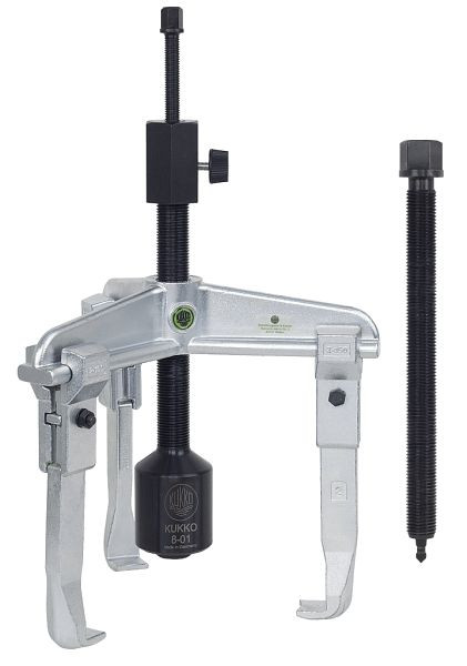 KUKKO 3-armiger Universal Abzieher mit langer Hydraulikspindel (inklusive mechanischer Spindel), Spannweite außen: 200 mm, 30-20-B
