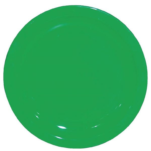 Olympia Kristallon Teller grün 23cm (12 Stück), Polycarbonat, CB768