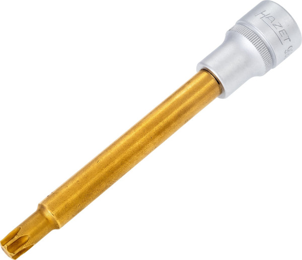 Hazet Schraubendreher-Steckschlüsseleinsatz TORX®, Vierkant hohl 12,5 mm, Innen TORX® Profil, T50, Extralange Ausführung, 992SLG-T50