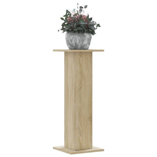 vidaXL Pflanzenständer 2 Stk. Sonoma-Eiche 30x30x80 cm Holzwerkstoff, 3307866