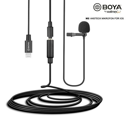 Walimex pro Boya M2 Ansteckmikrofon für iOS, 1022918