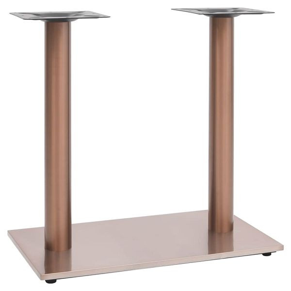 vidaXL Bistrotisch-Gestell Messing 70x40x72 cm Edelstahl, 325444