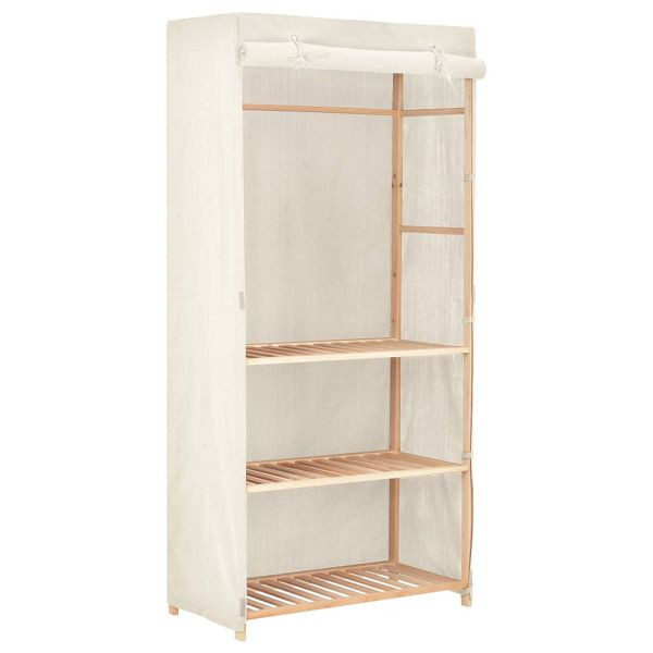 vidaXL Kleiderschrank mit 3 Ebenen 79 x 40 x 170 cm, 247107