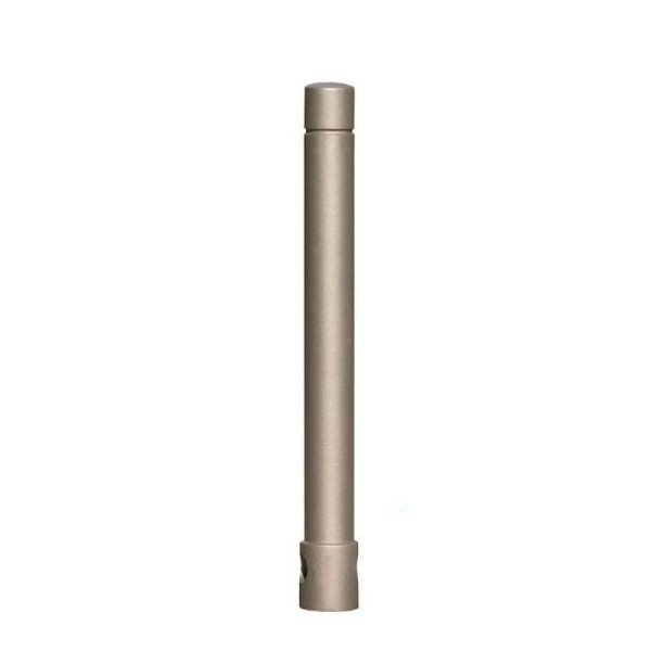 Stein HGS Stilpoller -Neleus-, herausnehmbar mit 3p-Technologie, Dreikantverschluss mittig, inkl. Bodenhülse, RAL 9005 tiefschwarz, 40058-07