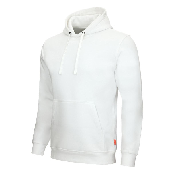 NITRAS MOTION TEX LIGHT, Kapuzenpullover, 70% Baumwolle / 30% Polyester, 300g/qm, Größe: XS, Farbe: weiß, VE: 15 Stück, 7025-1100-XS