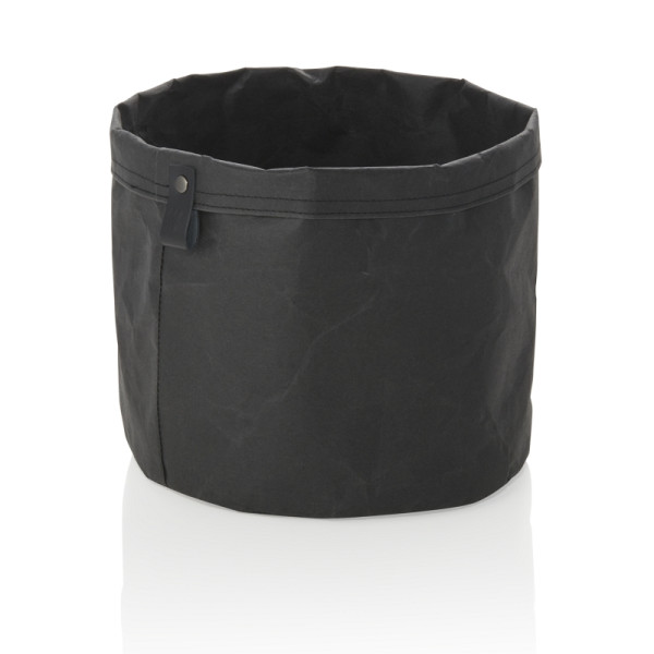 WAS Brottasche CRAFT & CRUMBLE, Ø 24 cm, Höhe 24 cm, schwarz, Kraft Paper, 9390124