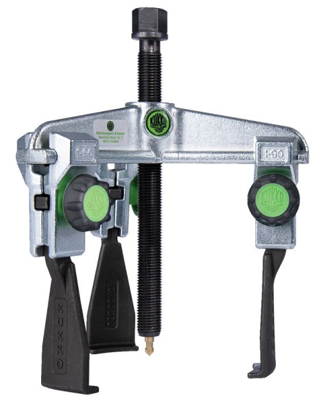 KUKKO 3-armiger Universal-Abzieher mit schmalen, schnellverstellbaren Abzugshaken, bis 130 mm Spannweite, 100 mm Spanntiefe, 30-10xS