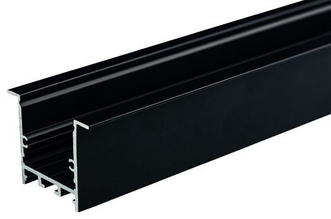 rutec Aluminiumprofil Kragen 35/35K schwarz 2 Meter, 65922