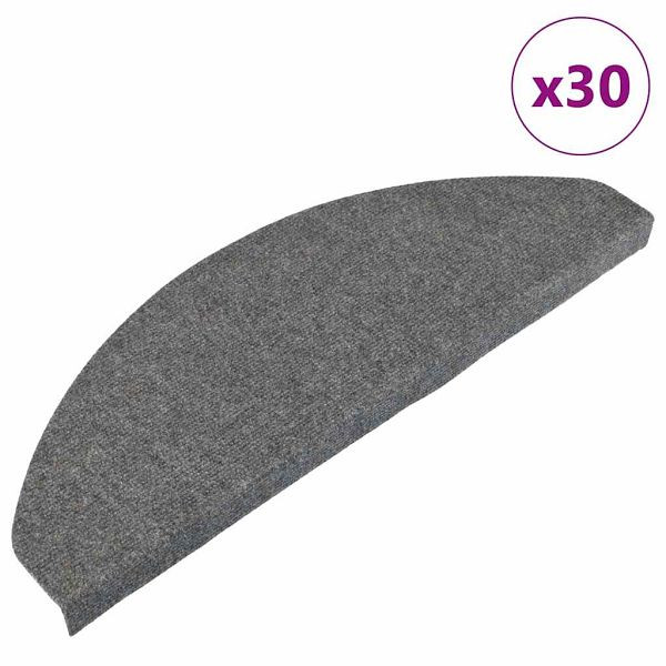 vidaXL Stufenmatten Selbstklebend 30 Stk. Grau 65x22,5x3,5 cm, 3365912