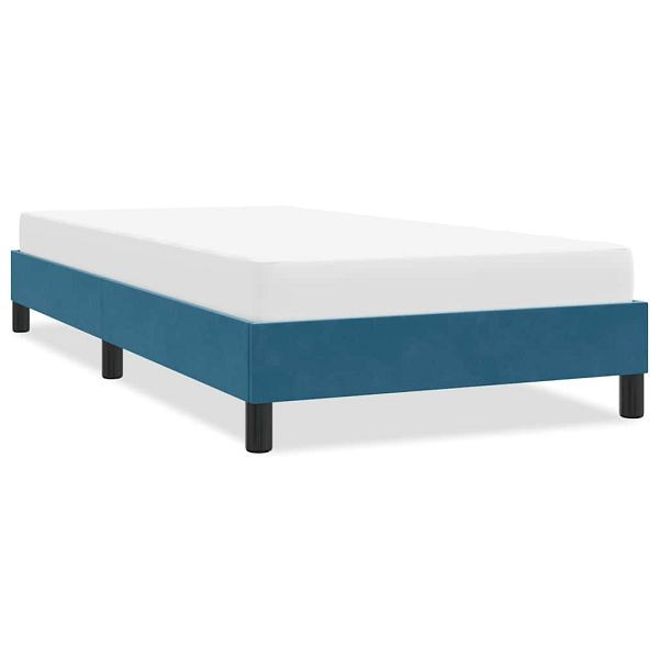 vidaXL Bettgestell ohne Matratze Dunkelblau 100x210 cm Samt, 4101347