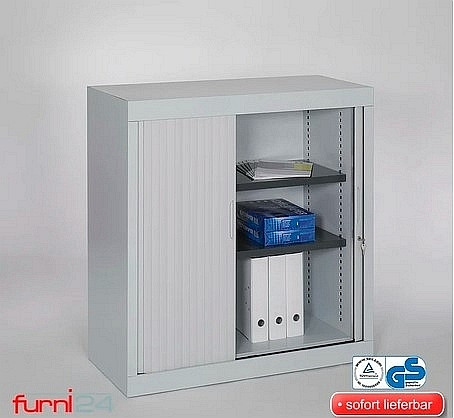 Mades Rollladenschrank, Aktenschrank 105 cm x 100 cm x 45 cm, DDS1079140gr