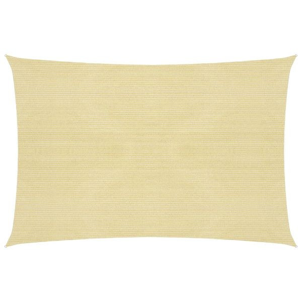 vidaXL Sonnensegel 160 g/m² Beige 5x7 m HDPE, 311137, 8720286097007