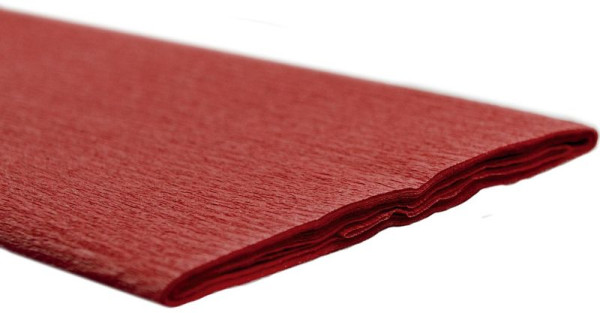 Werola Feinkrepppapier - 50 x 250 cm, vulkanrot, VE: 2,5 m, 12061-133