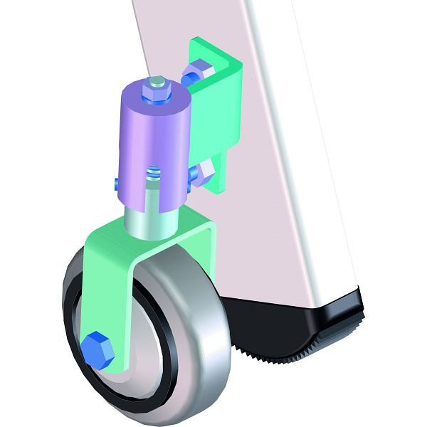 ZARGES Federbockrollen, Ø 80 mm, (1 Satz = 2 Stück), 8201