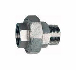 Riegler Lösbarer Doppelnippel, mit Innen- und Außengewinde, flach dichtend, 111955