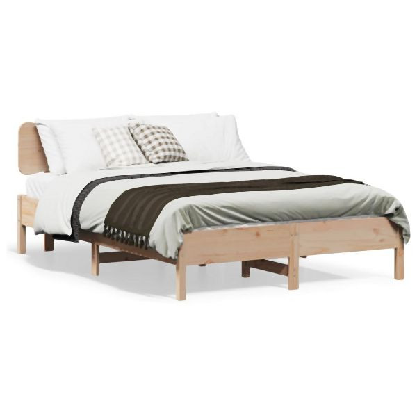 vidaXL Massivholzbett ohne Matratze 120x190 cm Kiefernholz, 3328250