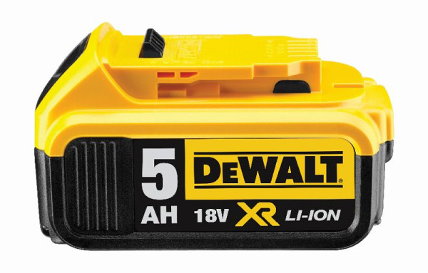 DeWalt Ersatz-Akku 18 V / 5 Ah (Li-Ion), Überlastungsschutz, DCB184-XJ