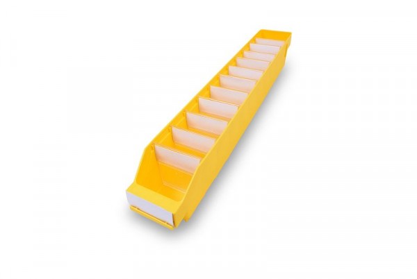 Stemo Lagerkasten 6009 gelb, Abmessungen (LxBxH): 600x90x95mm, VE: 40 Stück, 540600