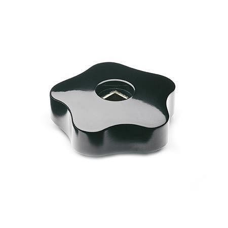 Ganter Sterngriffe, mit Vierkant (GN 5333-100-V10), VE: 10 Stück, 5333-100-V10