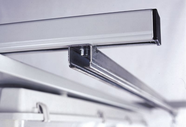 KLW Laufschiene, 2000 mm lang aus verzinktem C-Profil für Werkbankaufbauten, AB-CS3-2000