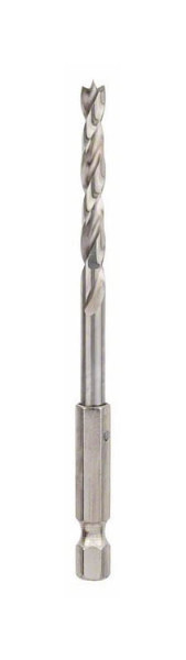 Bosch Holzspiralbohrer mit 1/4 Zoll-Sechskantschaft, 5 x 52 x 99 mm, VE: 5 Stück, 2608595521