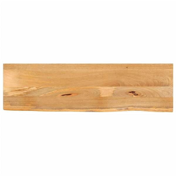 vidaXL Tischplatte mit Baumkante 120x30x3,8 cm Massivholz Mango, 370482