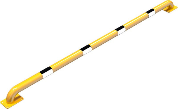 Schake Rammschutz-Bügel Stahlrundrohr Ø 60 mm für Dübel Befestigung, Gesamtlänge: 2000 mm, 477_37BG