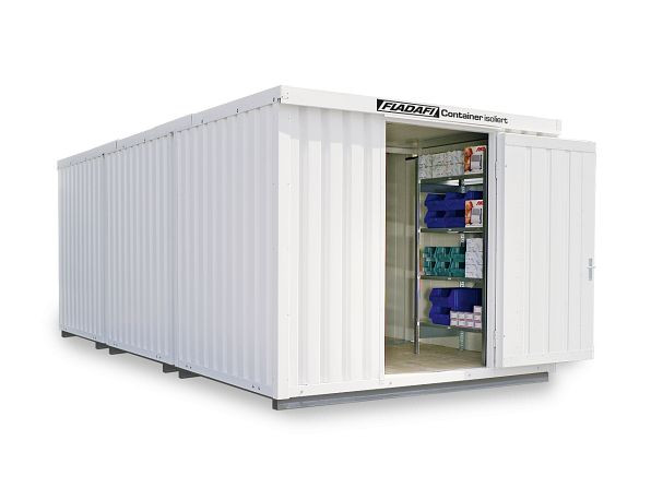 FLADAFI Materialcontainer-Kombination, IC Pro 1360, isoliert, mit isoliertem Boden, mit Einflügeltür auf der 6 m Seite, F2223310104-F905