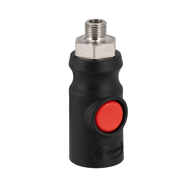 Airpress Sicherheitskupplung 1/4" AG Euro 7,2 – Druckknopf, 43E852
