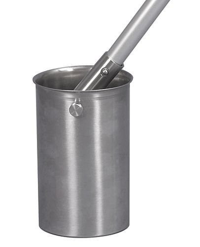 DENIOS Pendelbecher aus Edelstahl V2A, für Teleskopstangen, 1000 ml, 179423