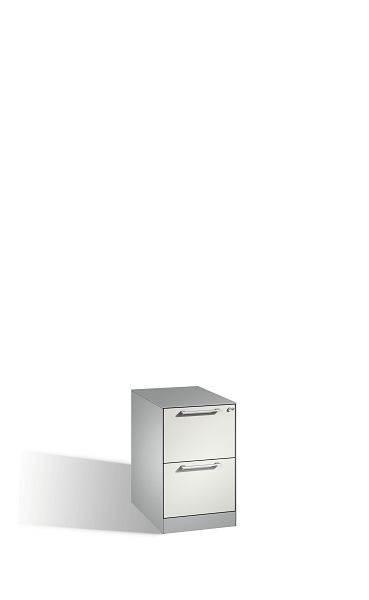 C+P Hängeregistraturschrank Asisto, H710xB440xT600mm, Farbe: Weißaluminium / Lichtgrau, Bügelgriff, 146275-211 S10082