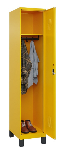 C+P Spind Evolo PLUS, mit Füßen, 1 Abteil, 1950x400x500mm, 1023/1023, Verschluss Zylinderschloss, Ablageböden 1, 049010-12 S10049