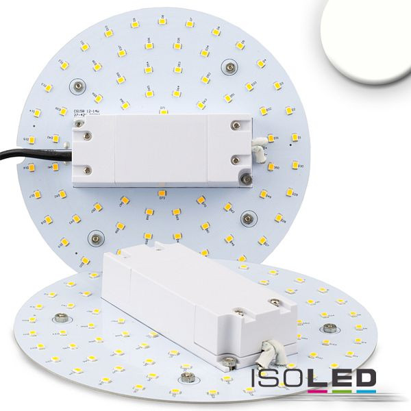 ISOLED LED Umrüstplatine 160mm, 12W, mit Magnet, neutralweiß, 112411