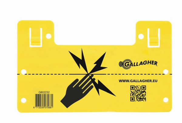 Gallagher EU Warnschild (universal), 075881, 8713235075881
