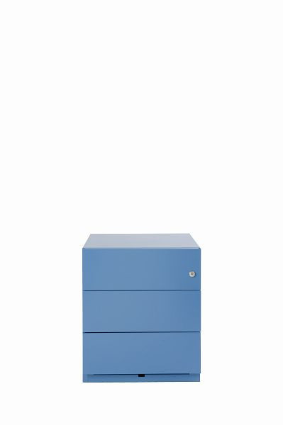 Bisley Rollcontainer Note™, 3 Universalschubladen, blau, NWA59M7SSS605