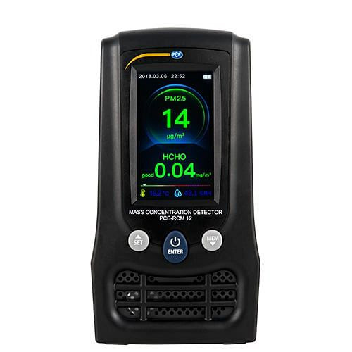 PCE Instruments Partikel-Massenkonzentration-Messgerät, Spannungsversorgung Akku: 3,7 V, PCE-RCM 12