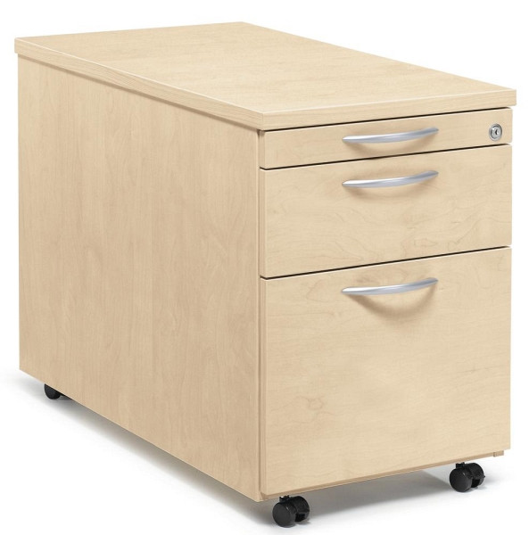 Deskin Rollcontainer MULTI M, Ahorndekor, B 435 x H 590 x T 600 mm, 1 Schub, 290670