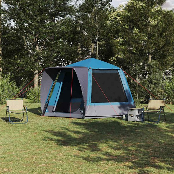 vidaXL Campingzelt Blau 420 x 420 x 227 cm Polyester, 42001027