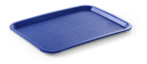Hendi Serviertablett, LxBxH: 305x415x20 mm, Blau, Fast Food Tablett, 878927