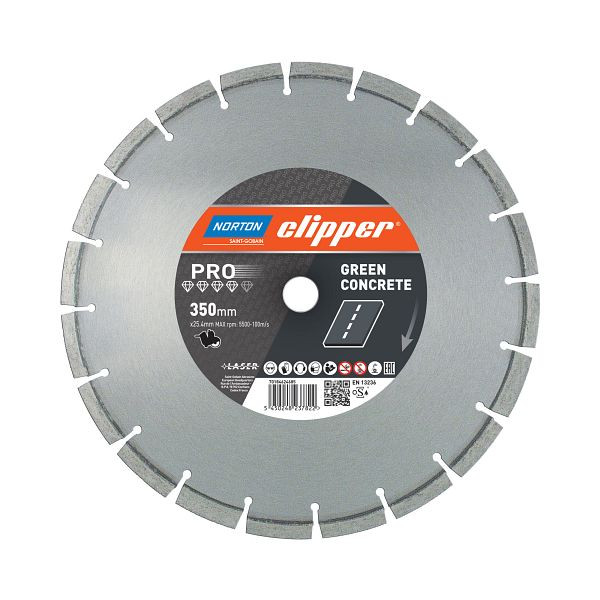Norton Clipper Trennscheibe Pro Green Concrete- 350 Ø mm, 70184624685